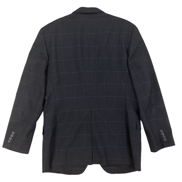 Polo University Club Ralph Lauren Mens Blazer Chest Sz 45 Dark Gray Made In USA - Picture 2 of 11